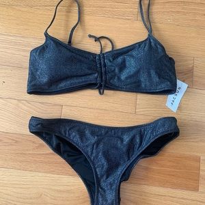 Pacsun sparkle cinch swim set